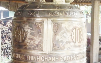 Diện mạo đại hồng chung chùa Hạnh Đức đang được hoàn thiện